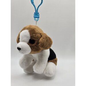 Russ Plush Keychain Clip On Beagle Dog Stuffed Animal 5"